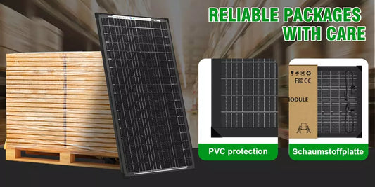 200w bifacial solar panel package