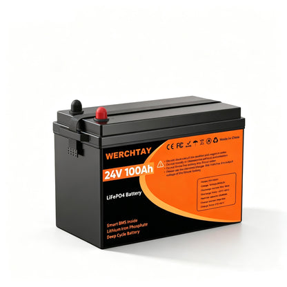 24V 100AH LiFePO4 Battery