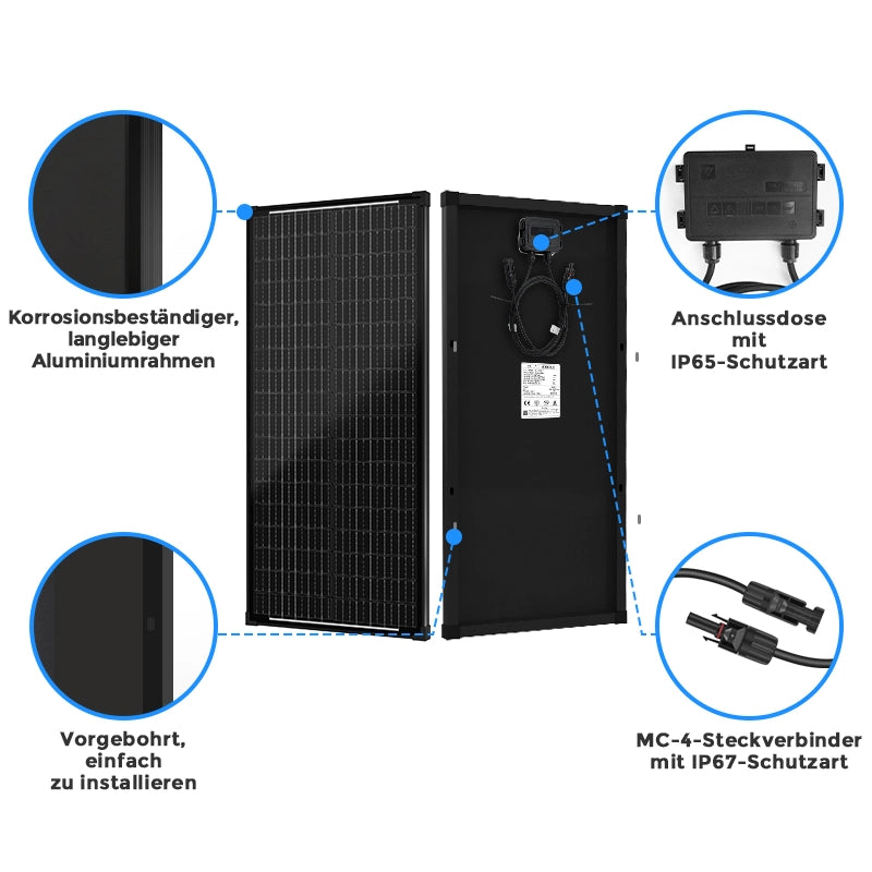 100 Watt Solarmodul 