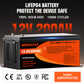 12,8 V 200 Ah LiFePO4-Batterie, 4000+ Zyklen 