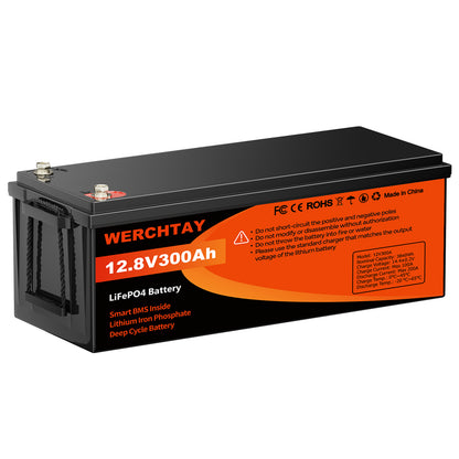 12,8 V 3840 Wh/300 Ah LiFePO4-Batterie 