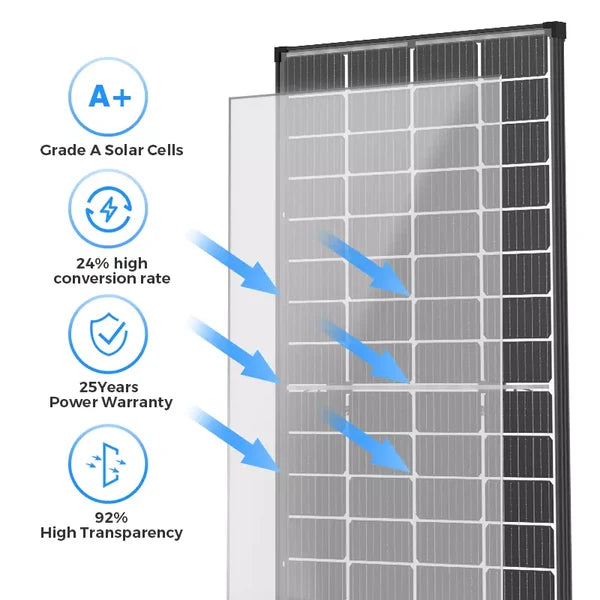 400W (200w*2) Bifacial Solar Panel