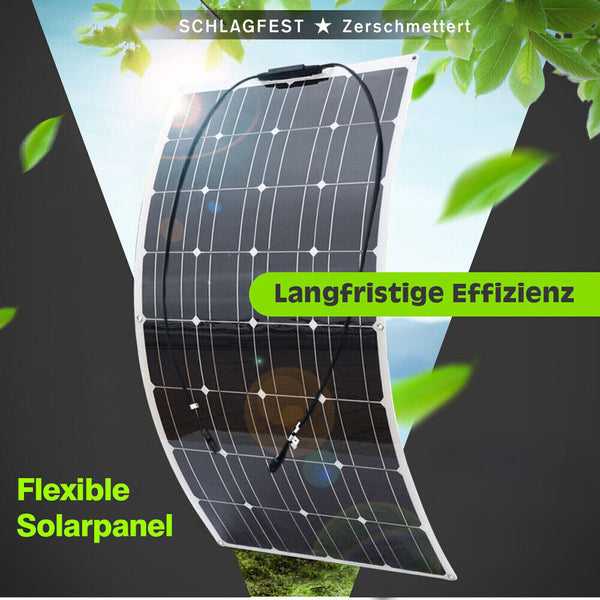 70W Flexibles Solarmodul Solarpanel Monokristallin PV für Wohnmobil Camping