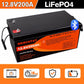 12,8 V 2560 Wh/200 Ah LiFePO4-Akku mit Bluetooth-Modul 