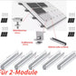 1 Set Solarmodul Alu-Halterungsschiene für Trapezblech, Flachdach und PV-Befestigung