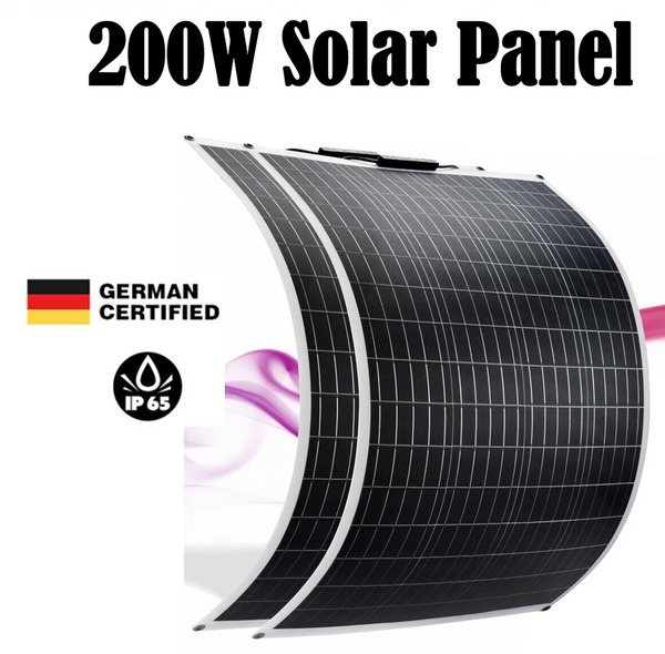 100W 200W 300W Flexible Monocrystalline Solar Panel Solar Module For RV Camping